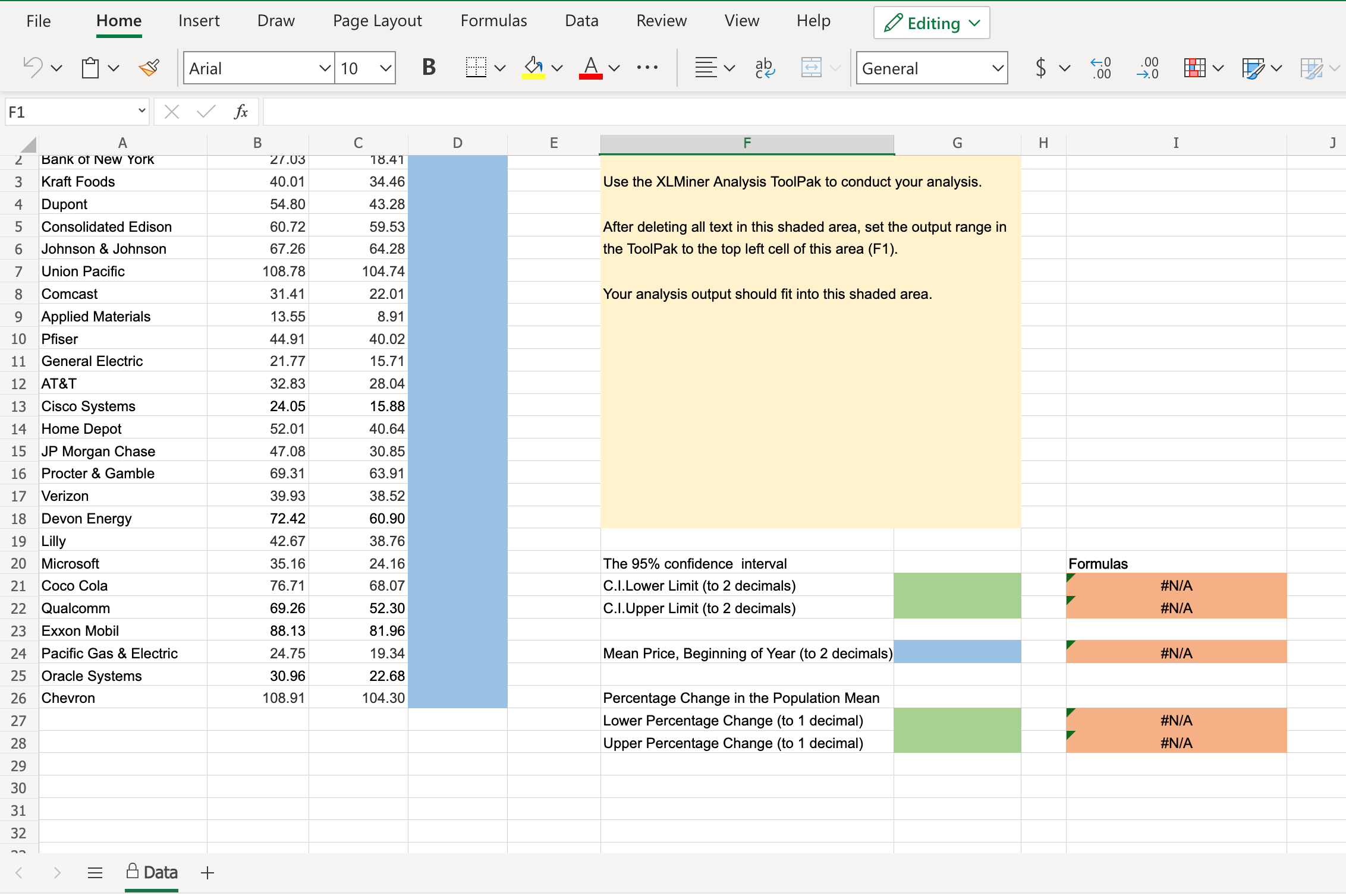 spreadsheet. 10.3 A1 Due to a recent change by Microsoft you will
