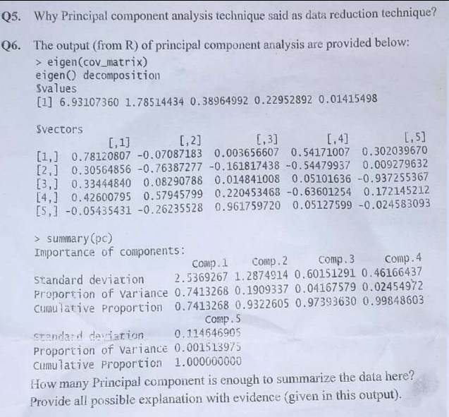Please solve the following problems step by step with explanation. Q5. Why
