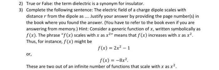 and three rows: in the first column write down: point charge, permanent