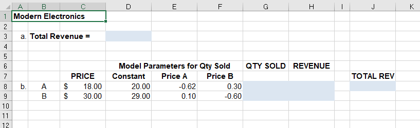 Just three quick questions!Please provide excel screenshots with formulas, or if it's