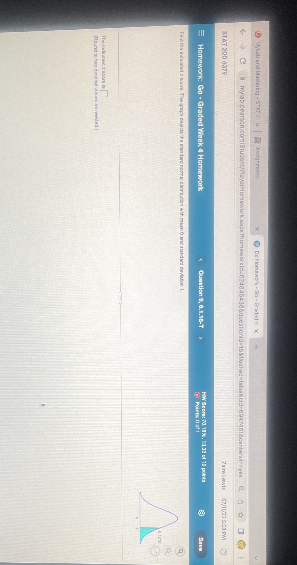  () MyLab and Mastering - STAT 2 x Assignments X Do