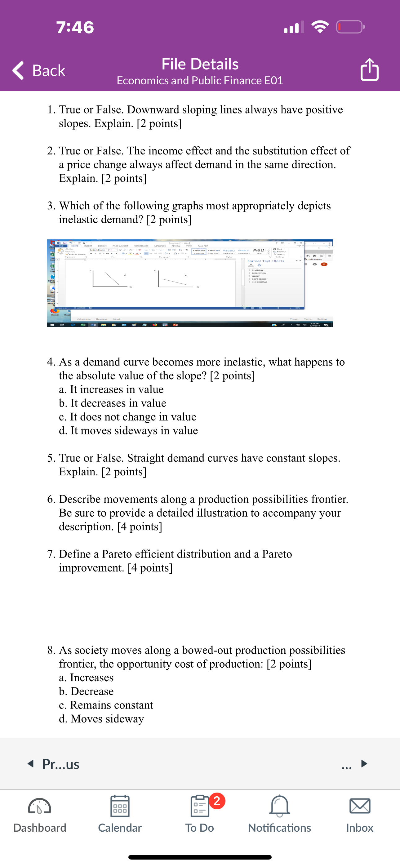 7:46 < Back File Details Economics and Public Finance EOI 1. True