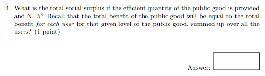 good with Total Cost of production equal to TC(G) = 800 +