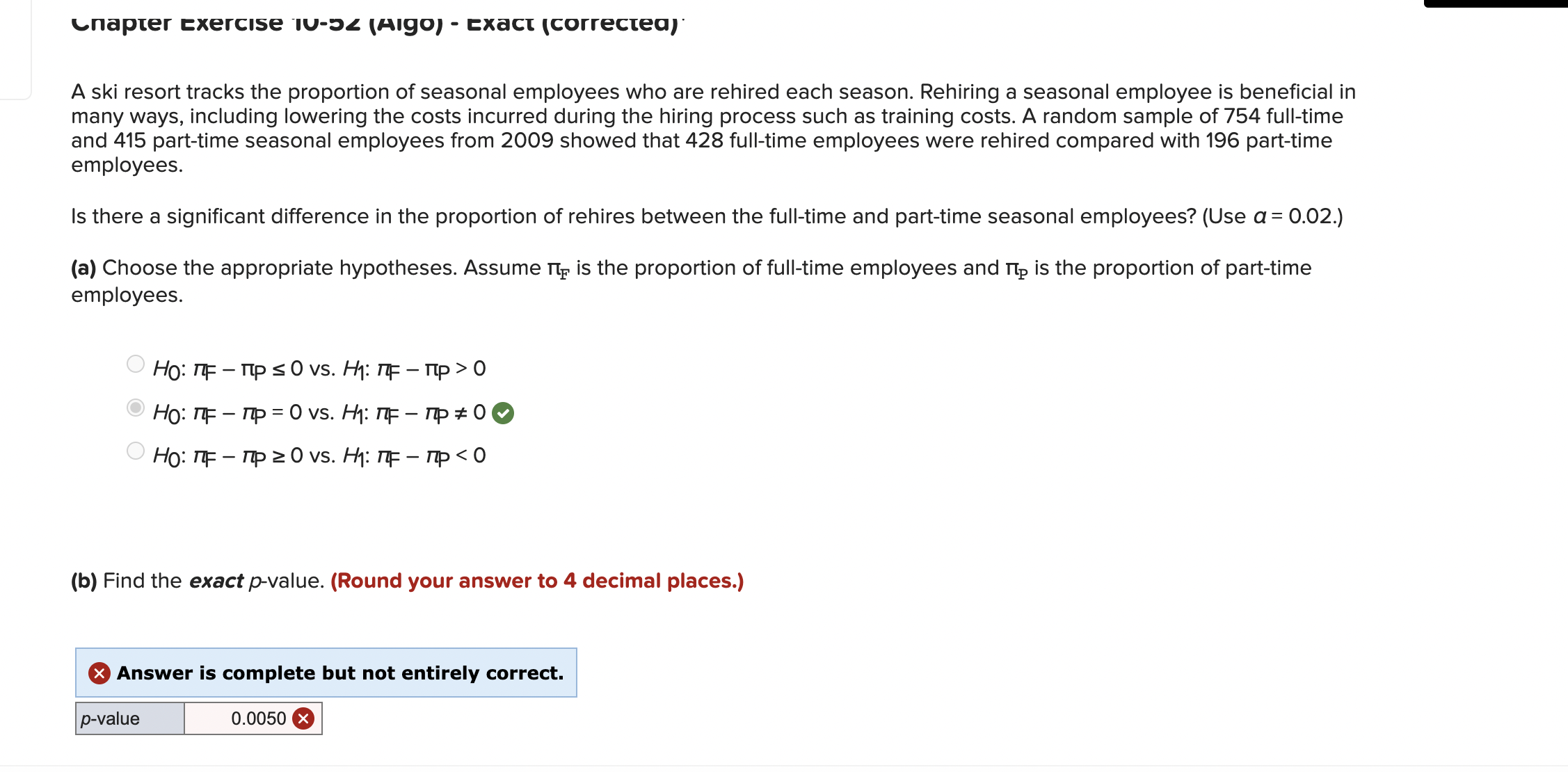  Chapter Exercise TU-54 (Algo) - Exact (corrected) A ski resort tracks