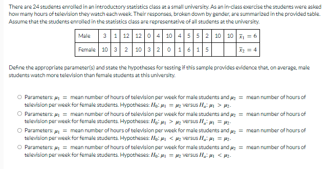 Please answer the following questions using STAT:13. There are 24 students enrolled