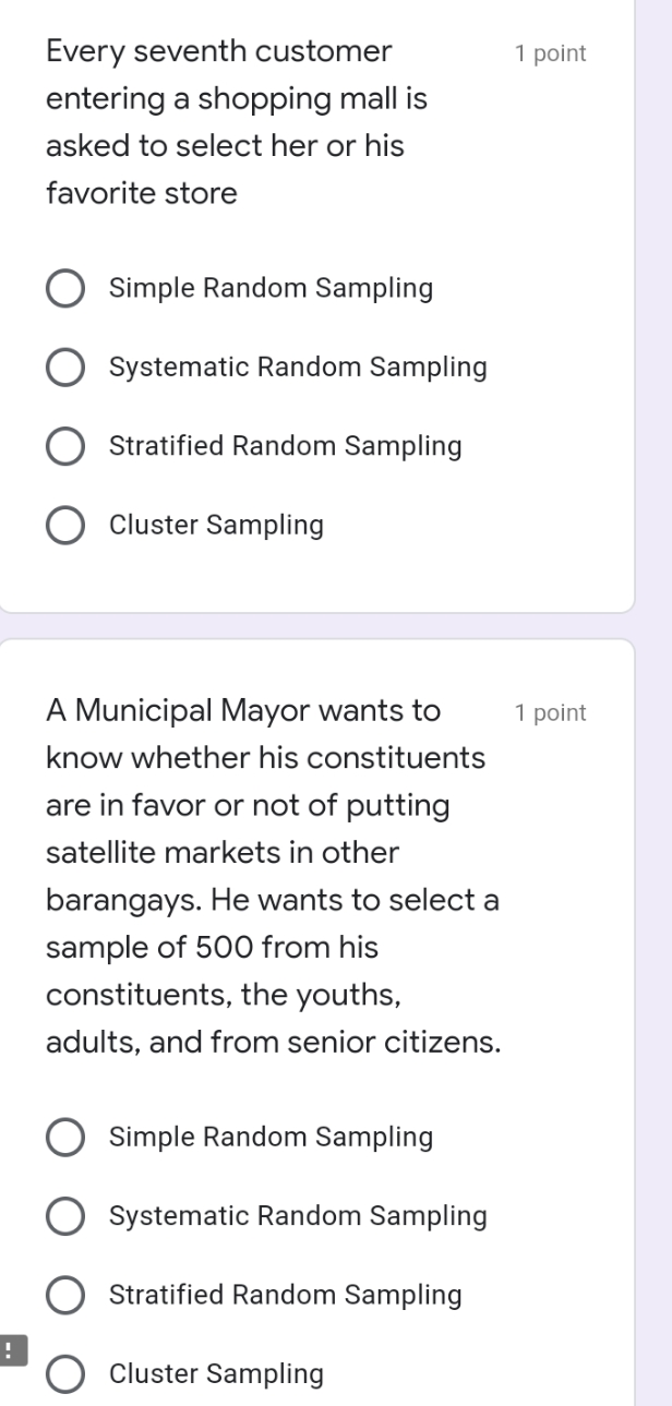 please help me answer this.thank you Every seventh customer 1 point entering