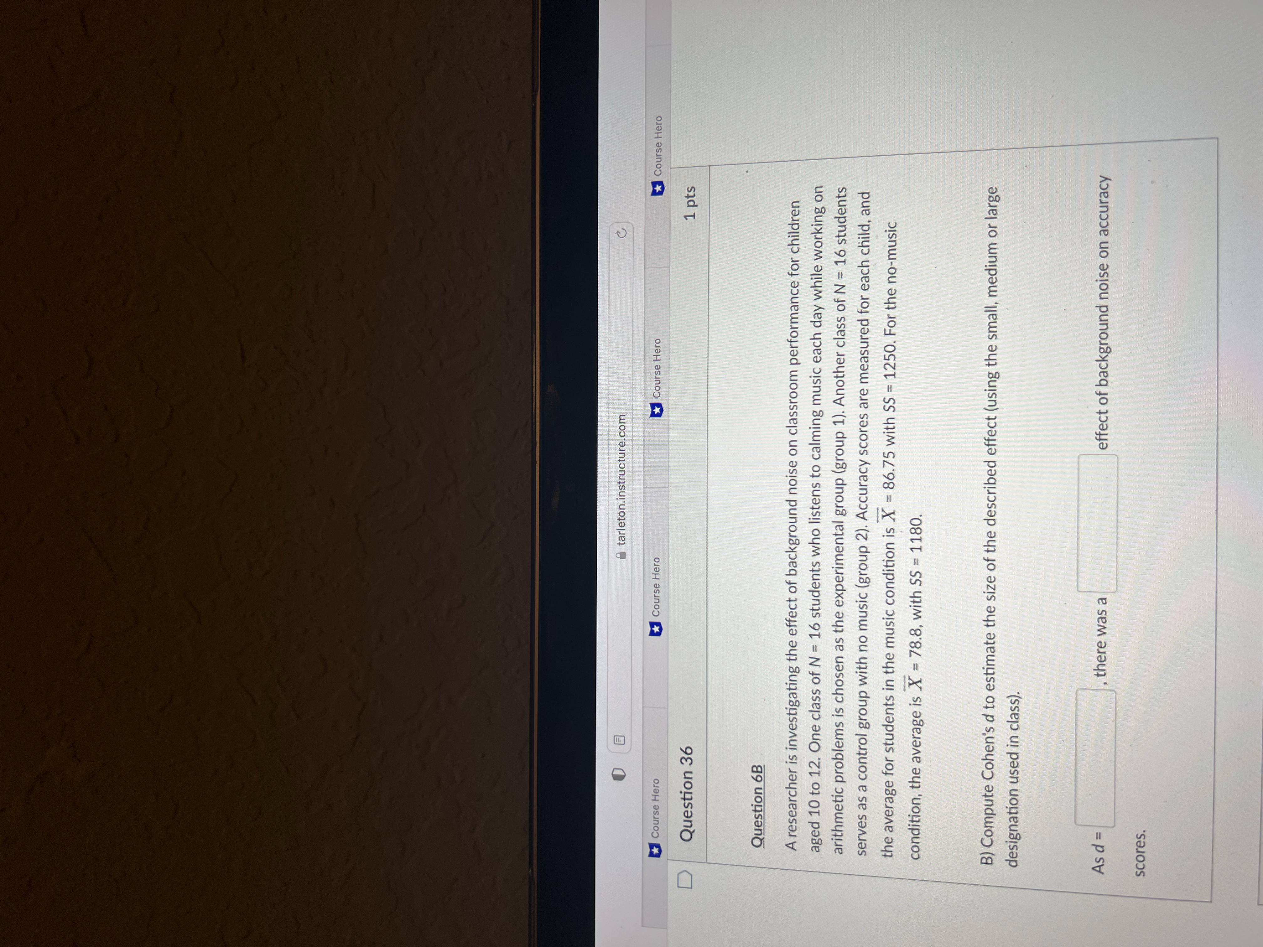 tarleton.instructure.com Course Hero Course Hero Course Hero Course Hero Question 36