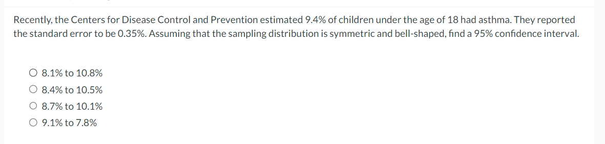 14. Please answer using STAT: Recently, the Centers for Disease Control and