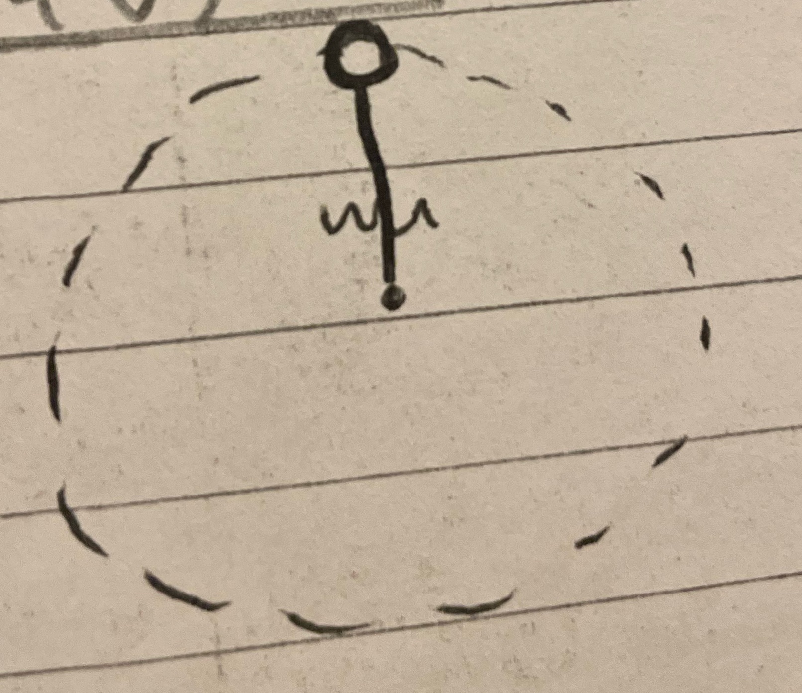 A ball is moving on a circular path. If I cut the