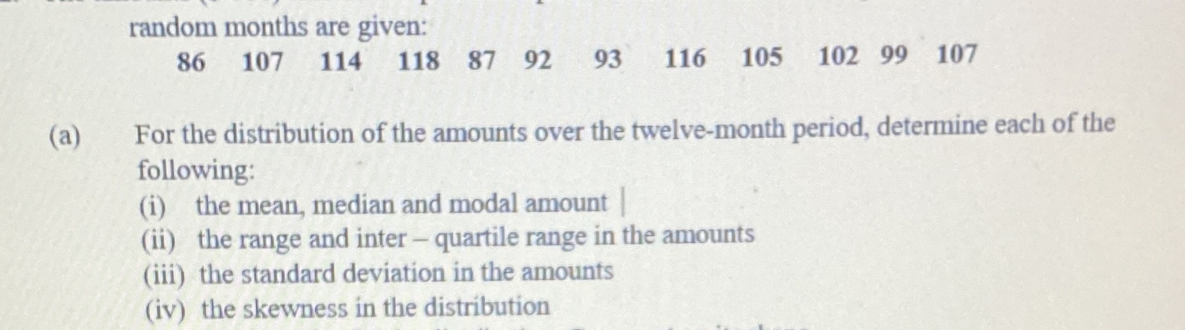 Could you help me with this question please random months are given: