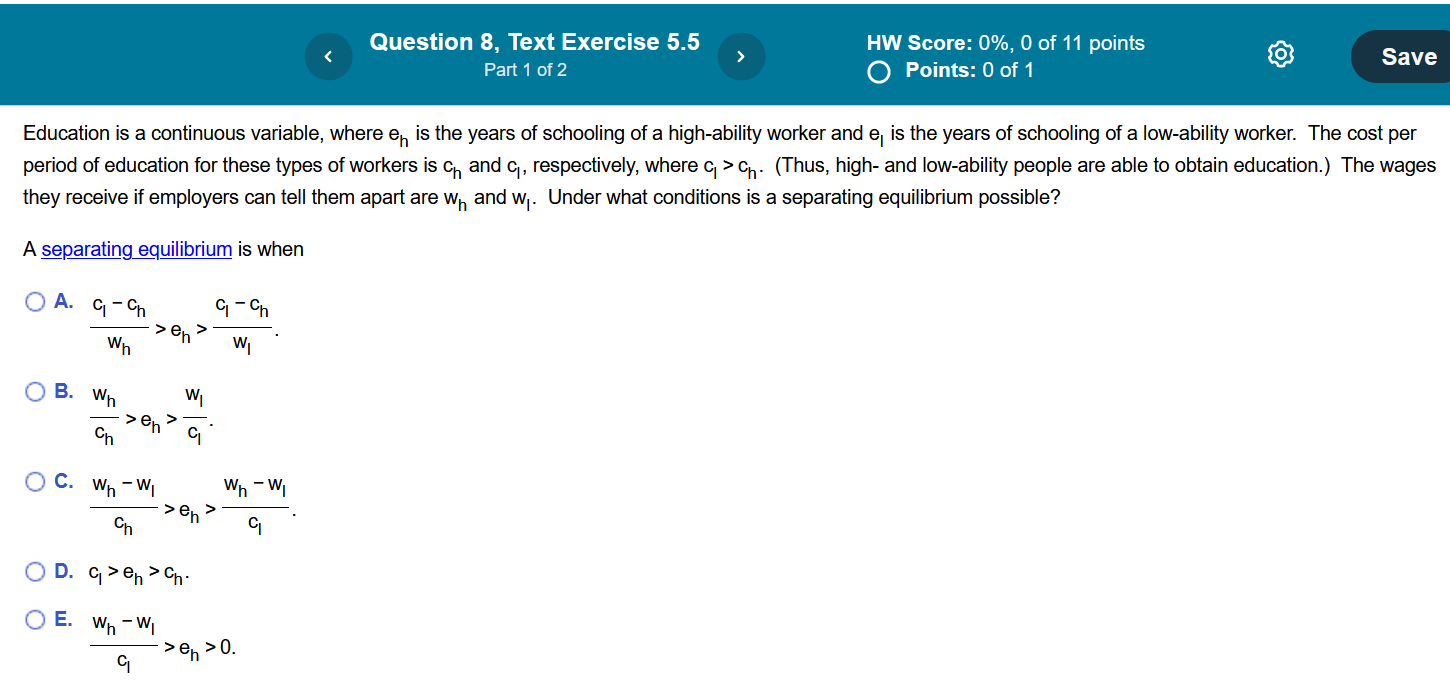 11 points Part 1 of 2 (@ RLLILCHE Suppose that you are