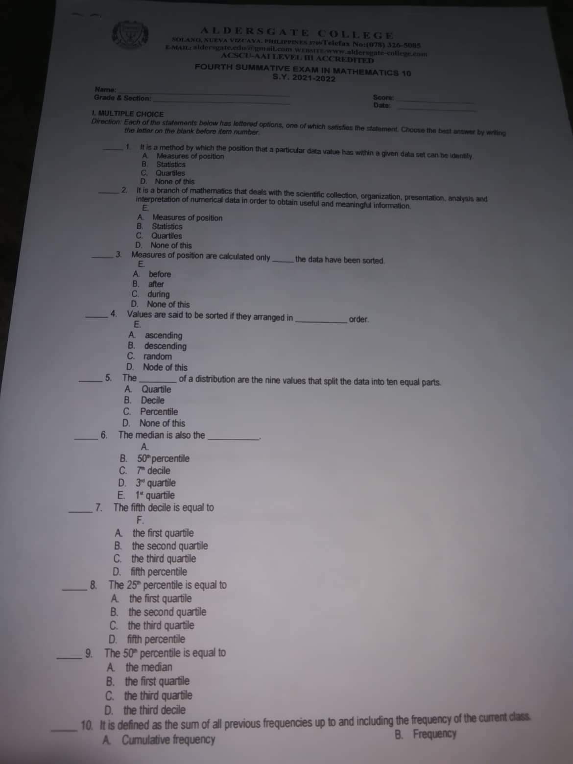 9, 20, 33, 27, 18, 18 21. Q 22. Q 23. Q