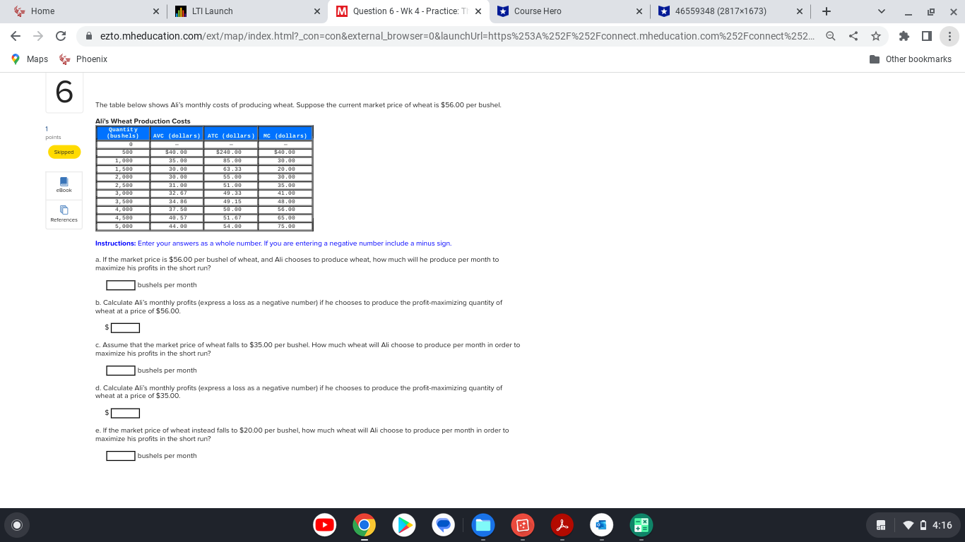 Home X LTI Launch X M Question 6 - Wk 4