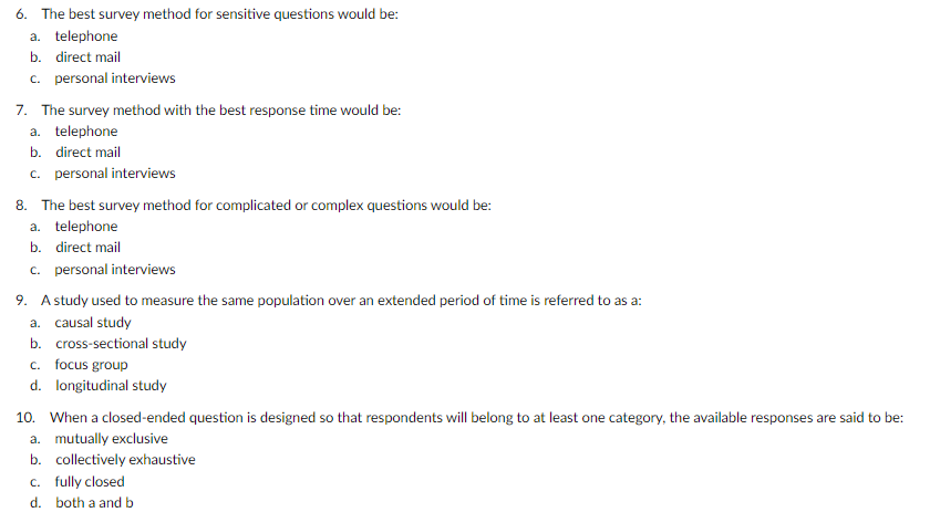 YOU. 1. Within the components of a marketing information system, the statement