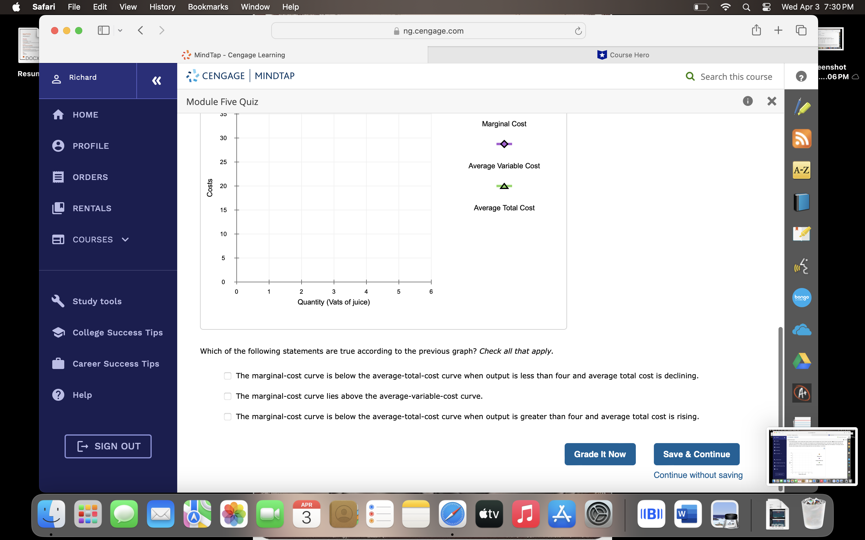 Hero L . 2 CENGAGE ' MINDTAP Q Search this course .~