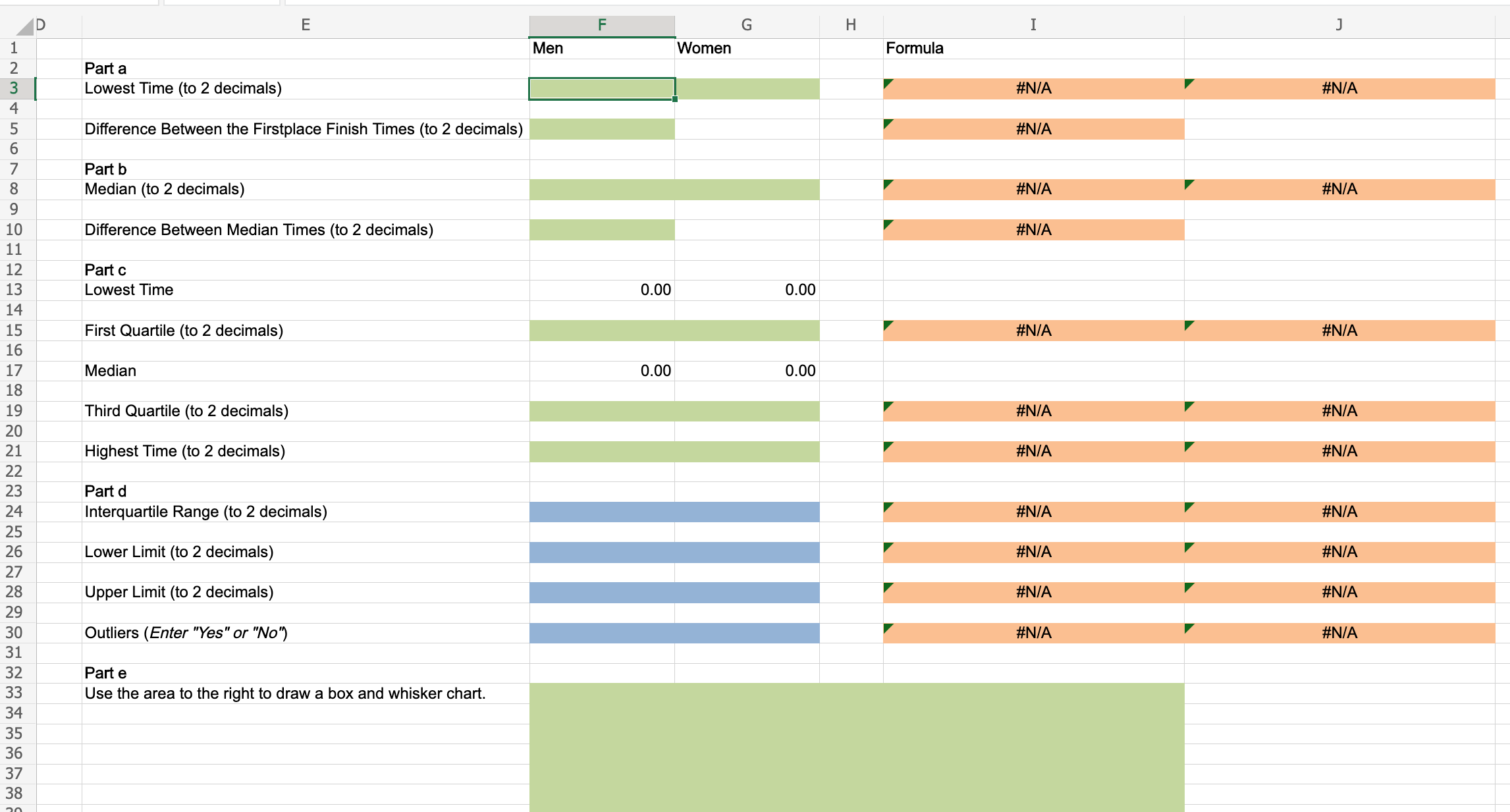 I need help analyzing and computing the data found in the attached