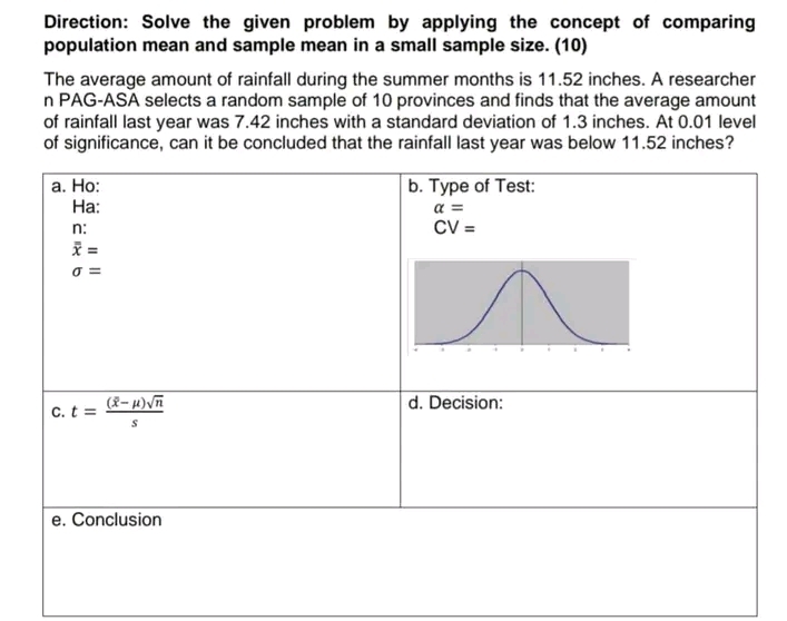 Follow the instructions given, show your solution Direction: Solve the given problem