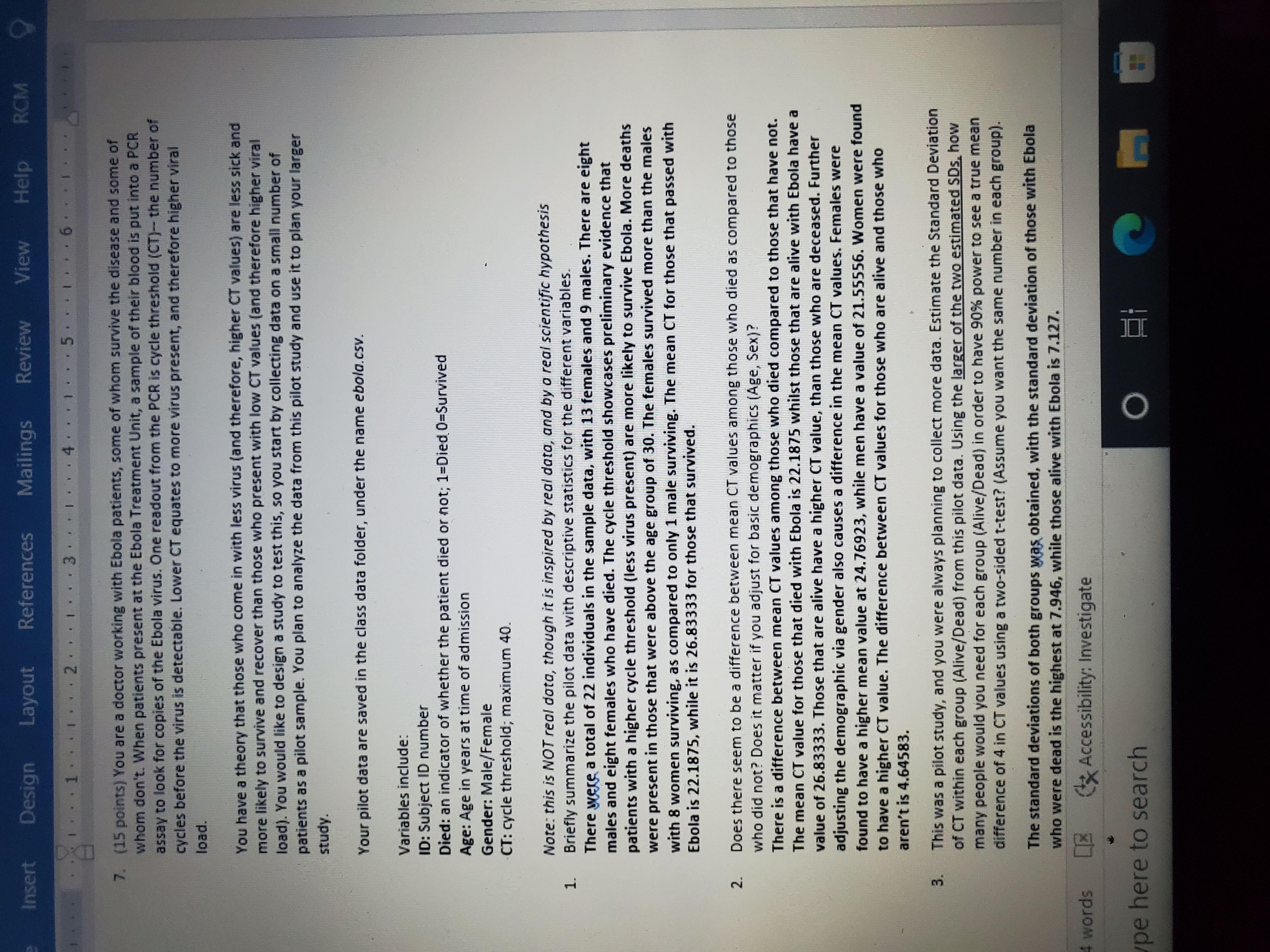 I need help with question number 3, the rest is contextual information.