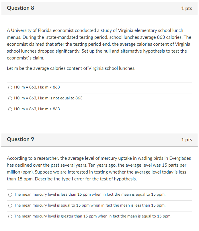 O (15.265 , 16.735) O (12.72 , 19.28) Question 2 1 pts