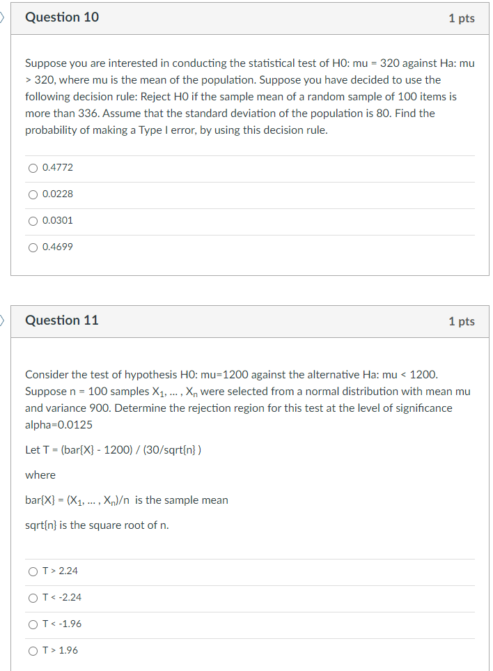 Suppose Y is distributed according to t-distribution with 11 degrees of freedom.