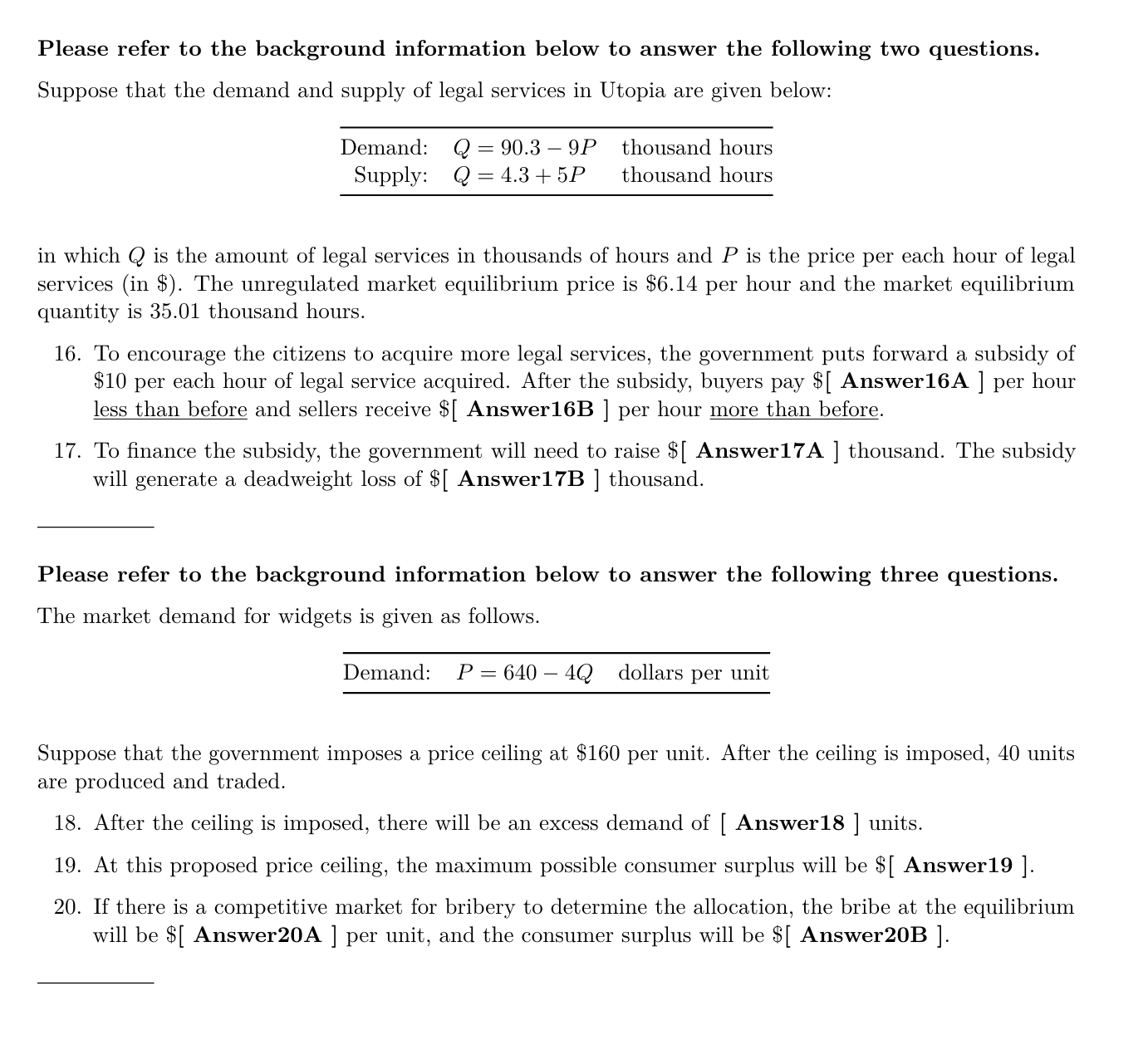 Please refer to the background information below to answer the following