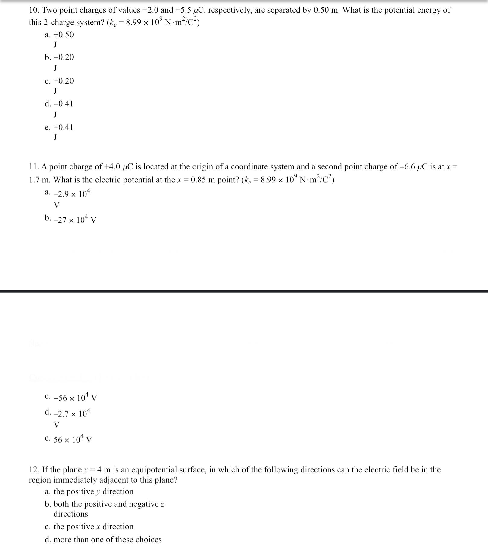 answers the question. 1. The charge per unit length on an insulator