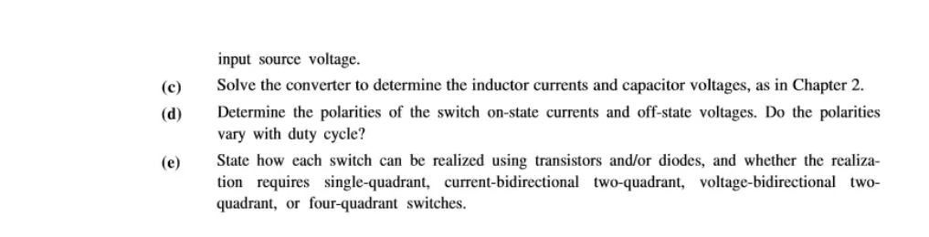 de and positive with Switch the polarity shown. Specify how to implement