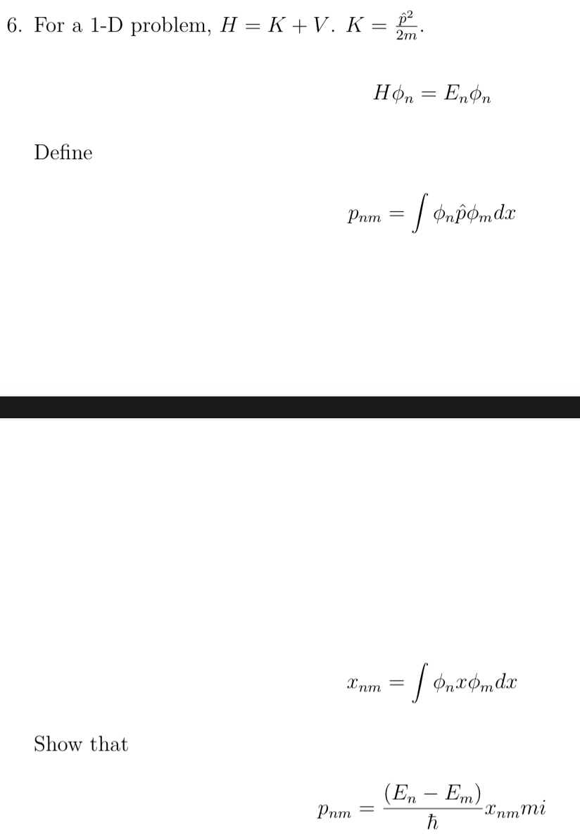 6. For a I-D problem, 11 - 2m 11+n Define Pnm Show