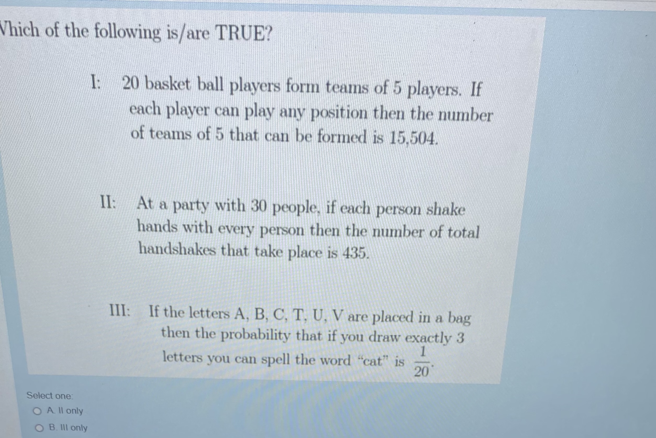 I would like some assistance with these statistics exercise Which of the