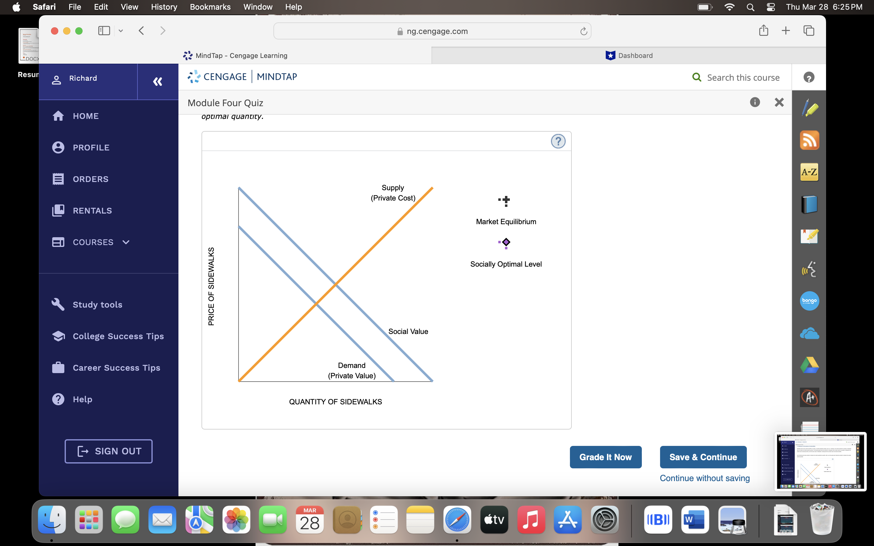 ThuMar 28 6:25PM ng.cengage.com 4% MindTap - Cengage Learning & Dashboard BN