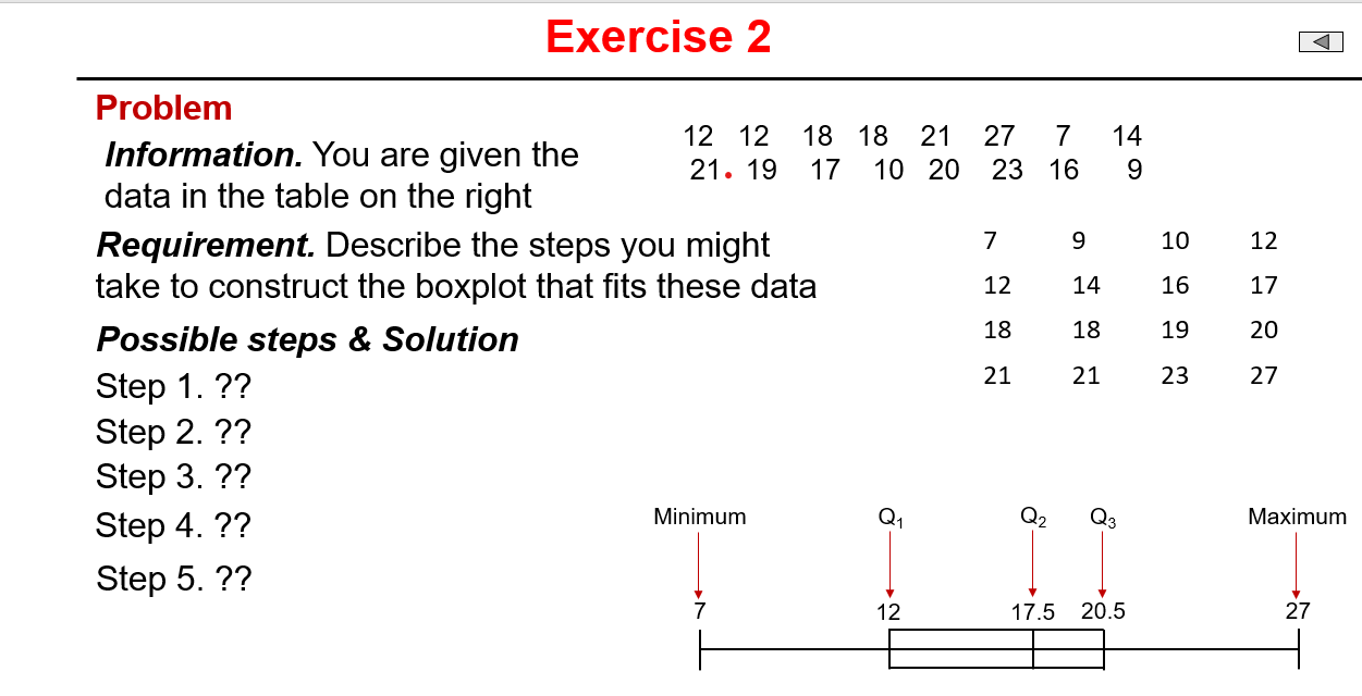 Exercise 2 Problem Information. You are given the 12 12 18