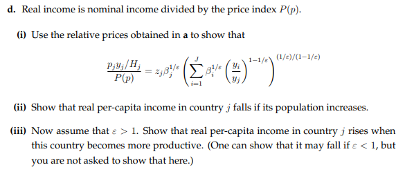 goods, as in the Armington economy of lecture note 2. Consumers everywhere