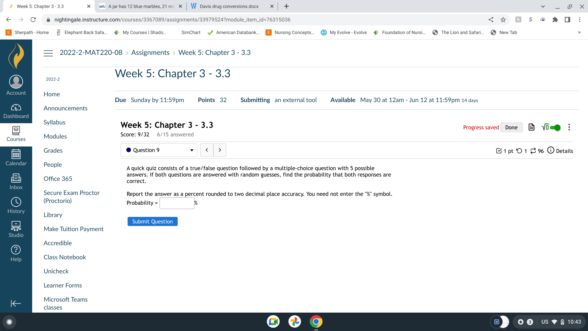  Week 5: Chapter 3 - 3.3 X mG A jar has