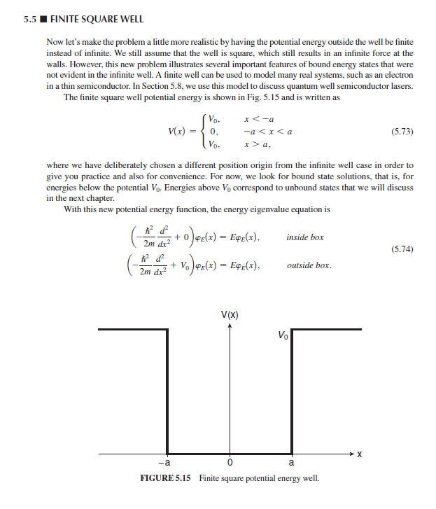 = 8; find the allowed energies En and plot the energy eigenfunctions