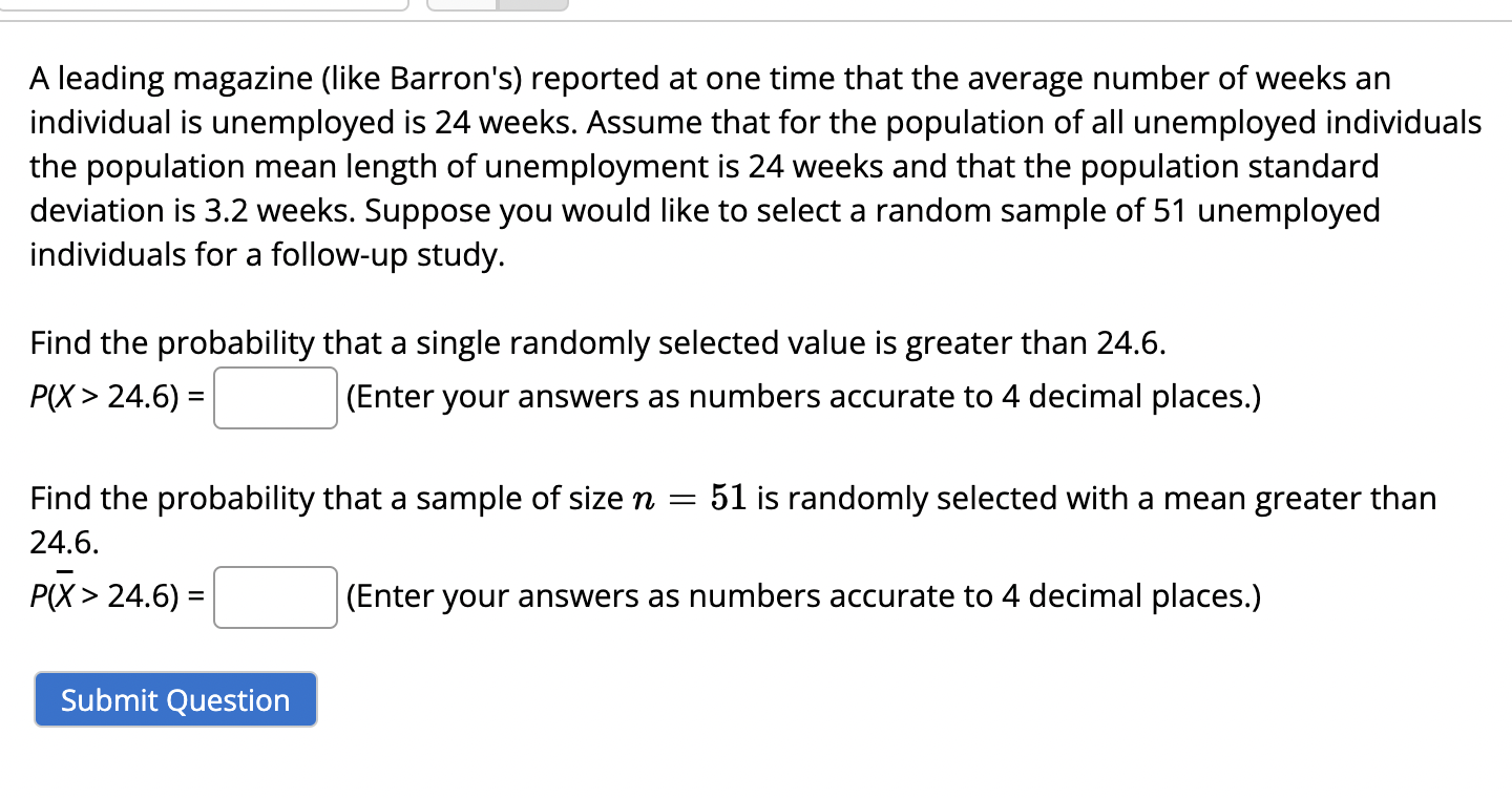 a random sample of size n = 198. What is the mean
