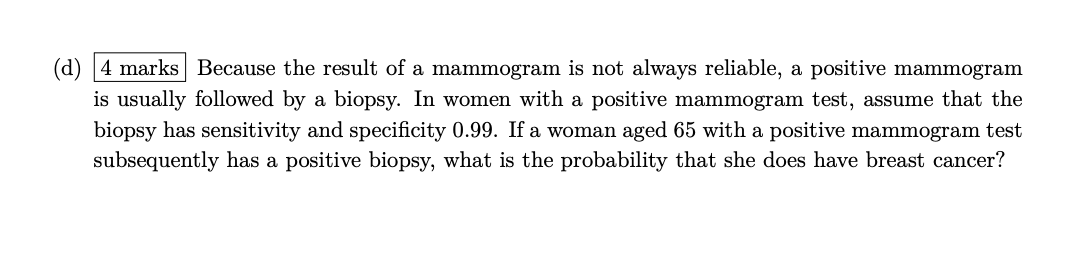 60's get breast cancer. Age Group Prevalence 30 40 0.0044 40 50