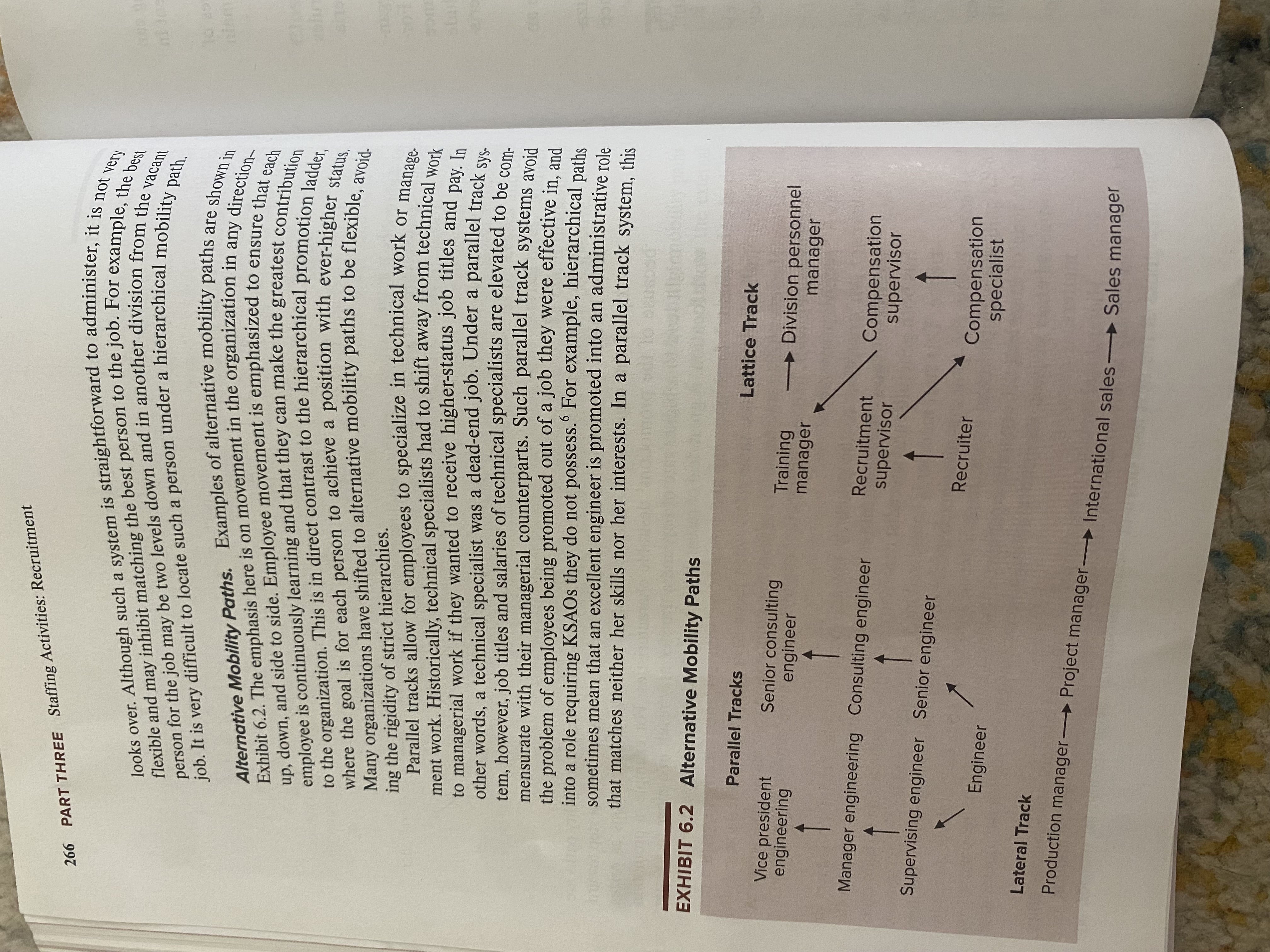 paths discussed in the text and describe how mobility occurs in each.