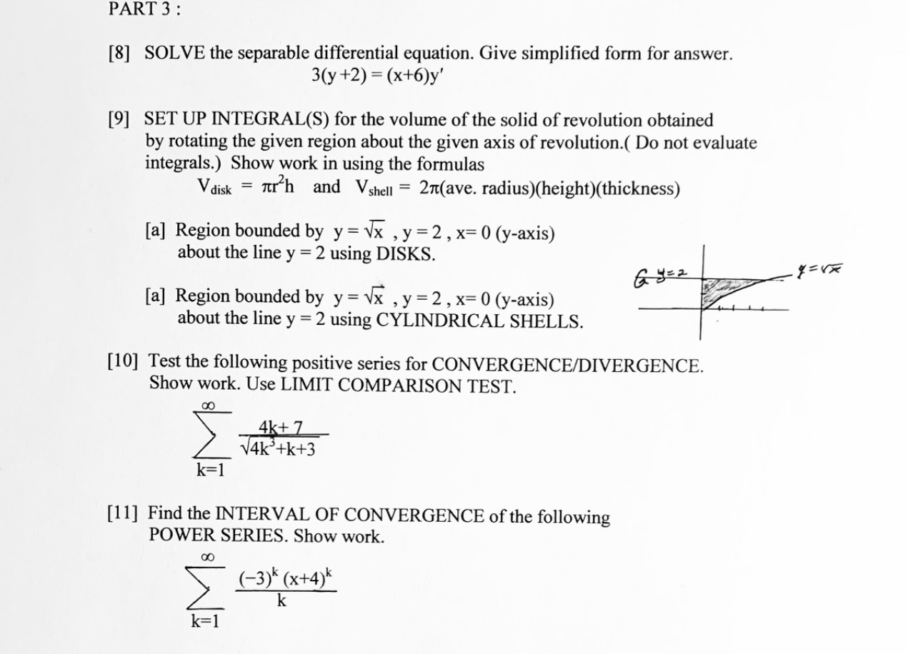 variables multiple times.) Clearly define that u-substitution and identify the formula from
