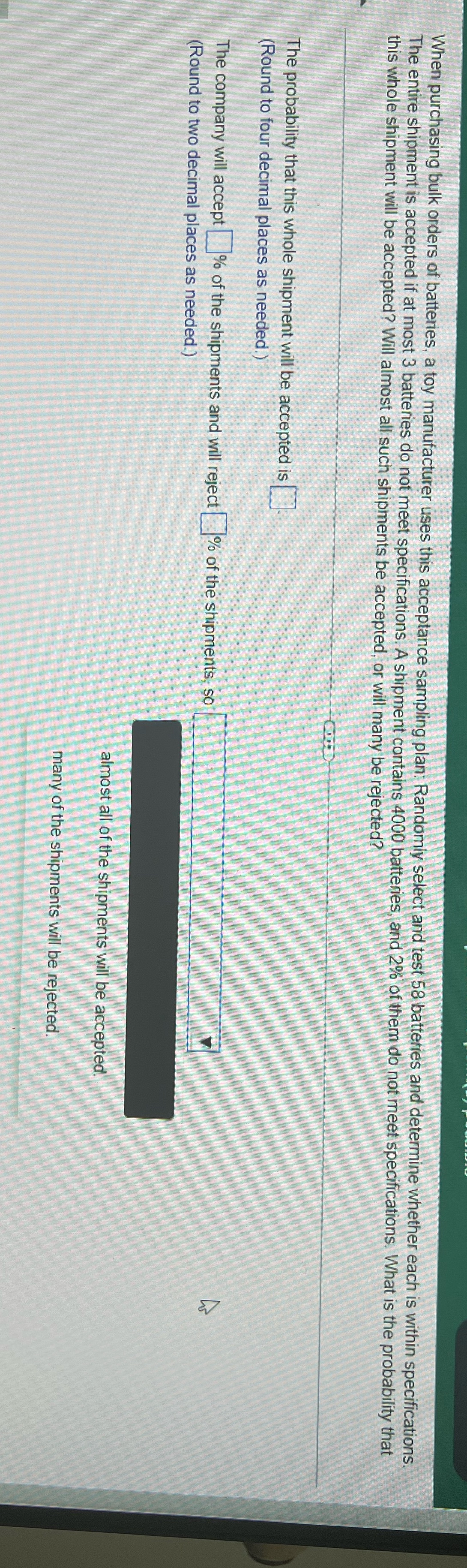 The answer for the all problem please thank When purchasing bulk orders