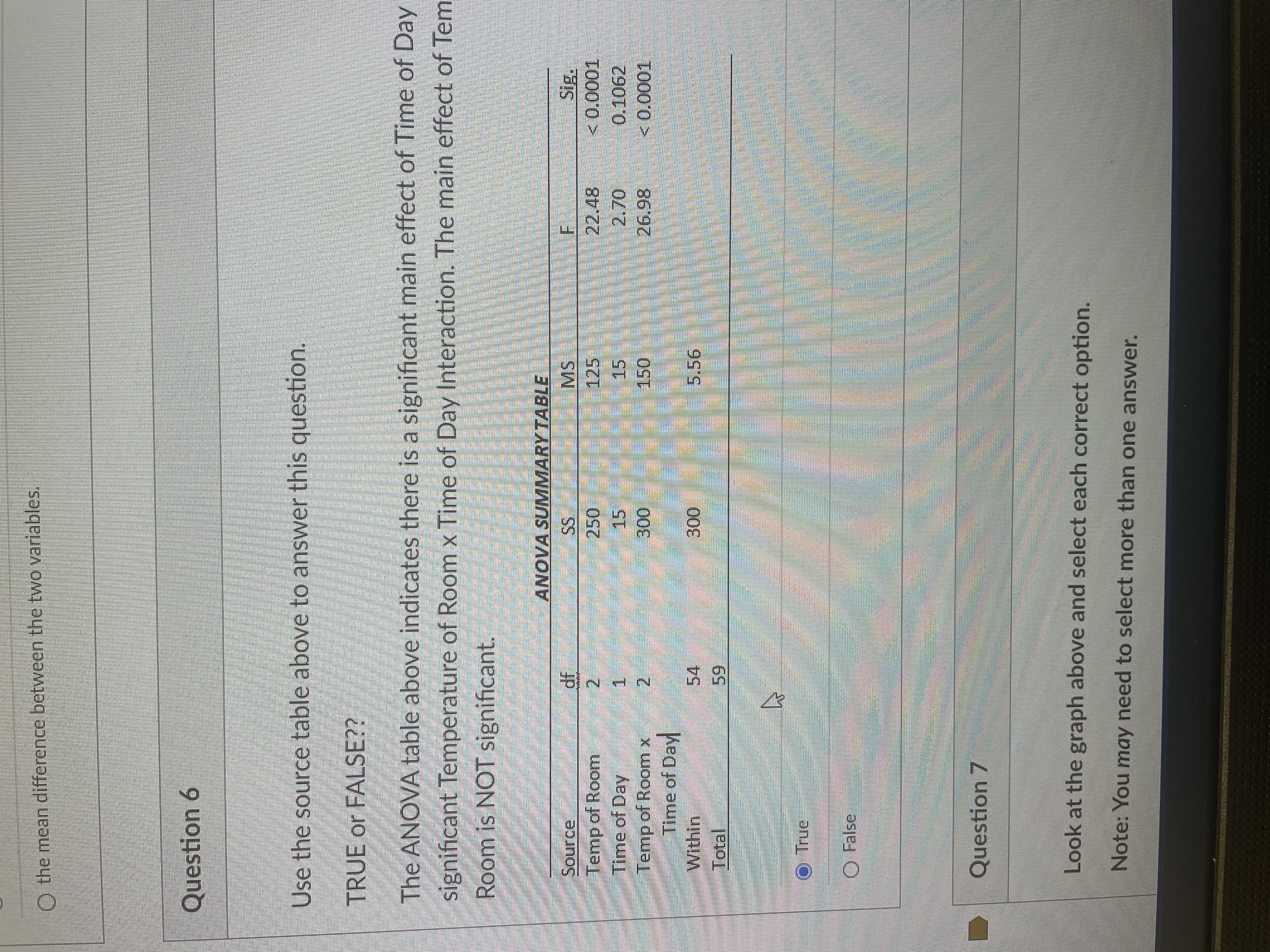  Question 6 Use the source table above to answer this question.