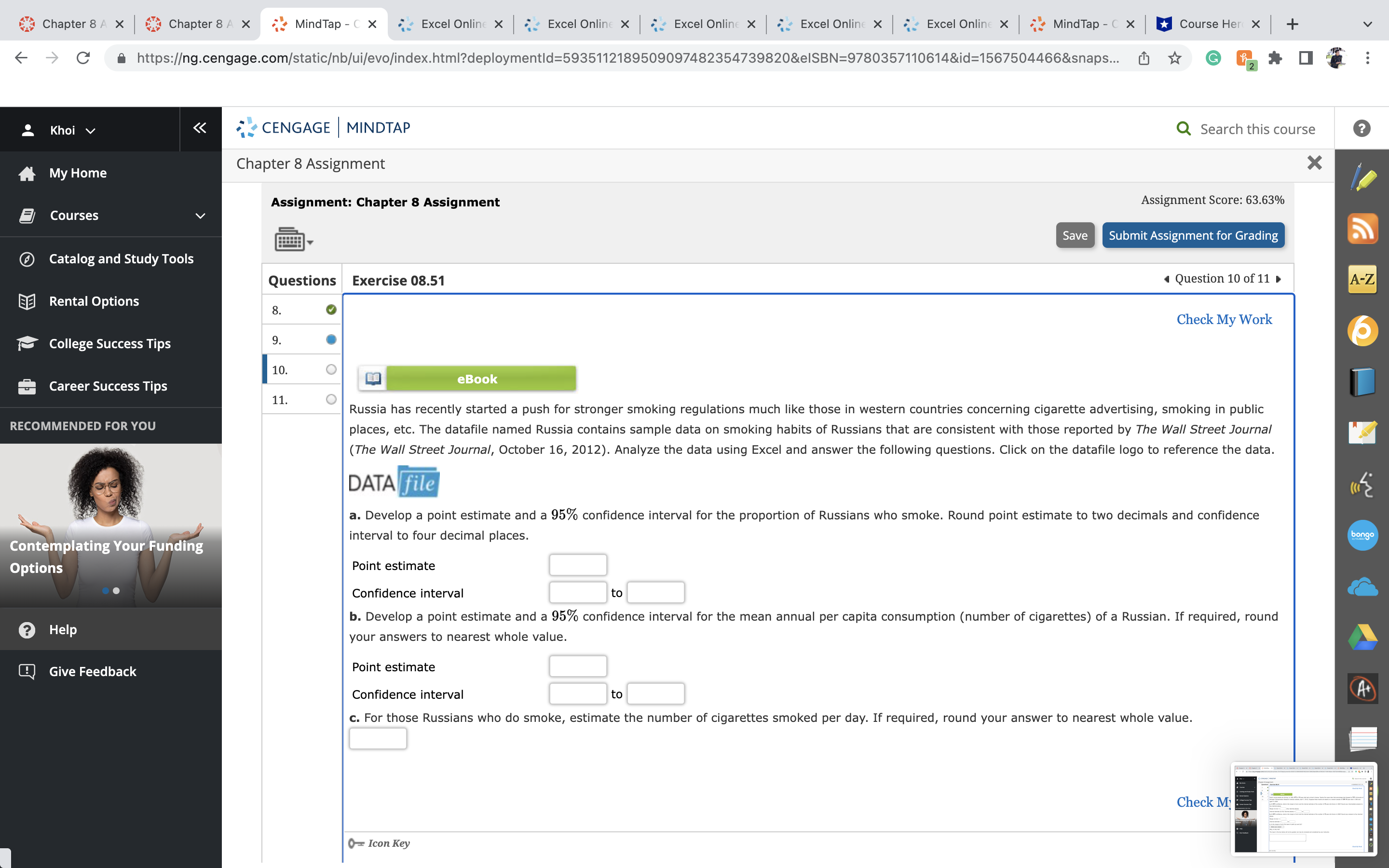  Chapter 8 A X Chapter 8 A X MindTap - C