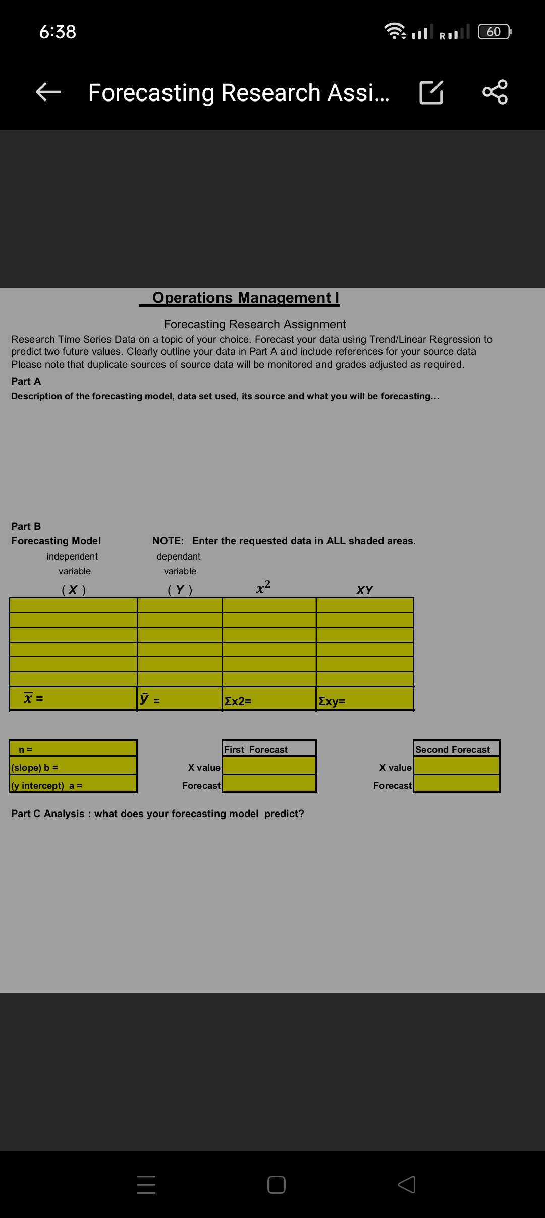 Research Time Series Data on a topic of your choice. Forecast your