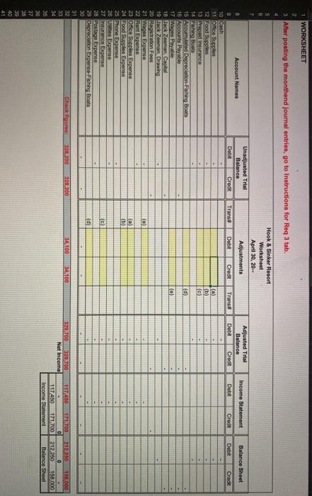 ENTRIES: 4 STEP 1: Prepare the following monthend journal entries for April