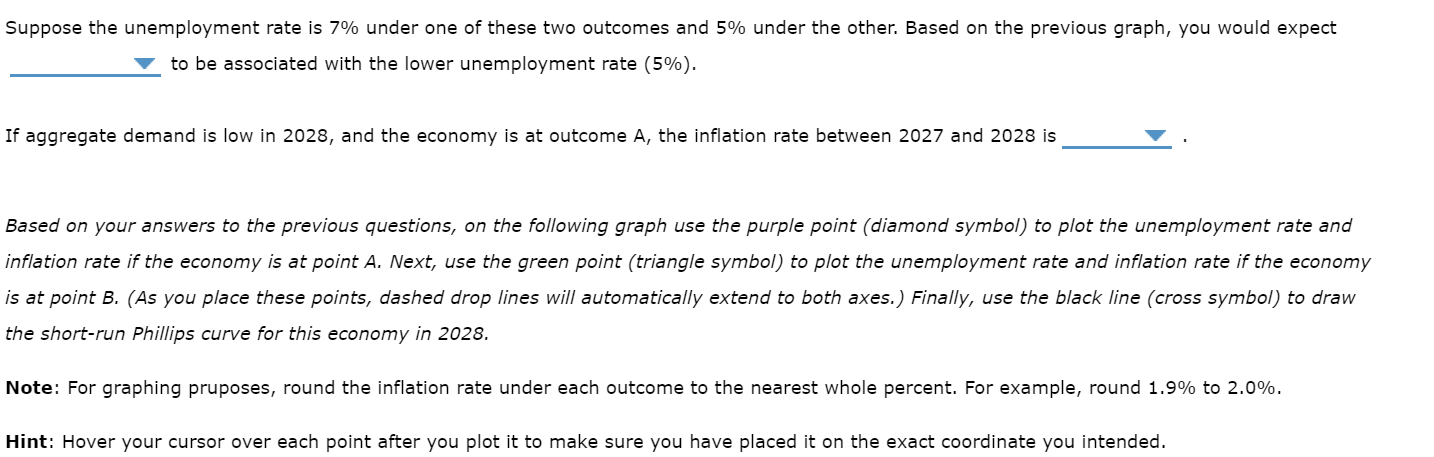 year 2027, aggregate demand and aggregate supply in the imaginary country of