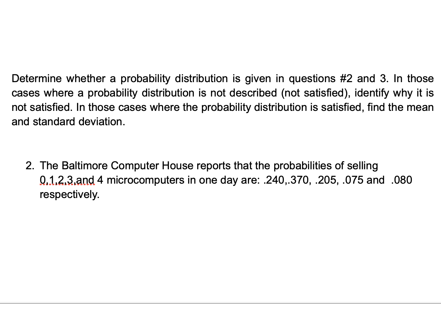 submit your ALL your work shown (formulas). 1. Avariable Y of a