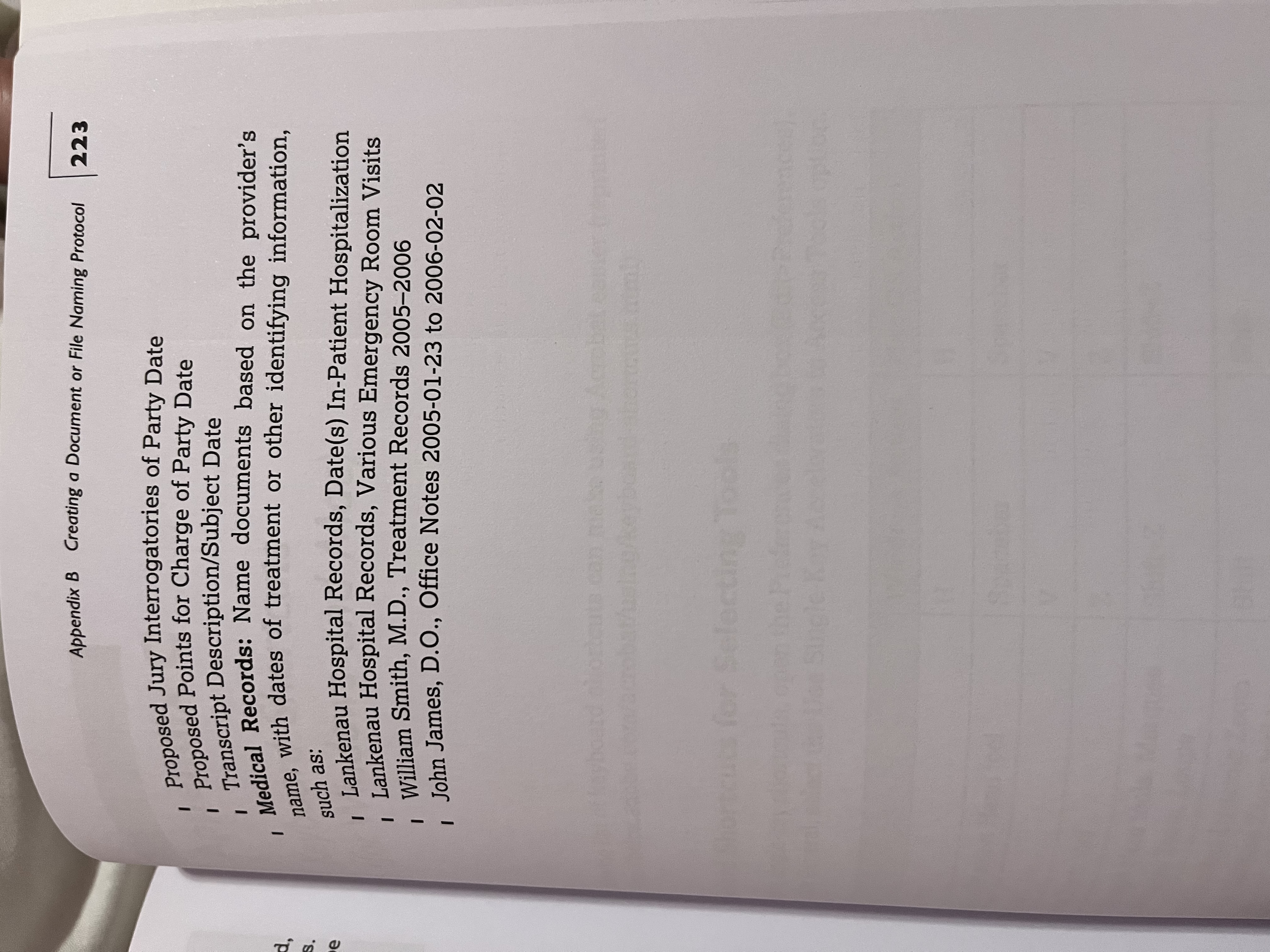 and save the documents to the case file. Refer to the Naming