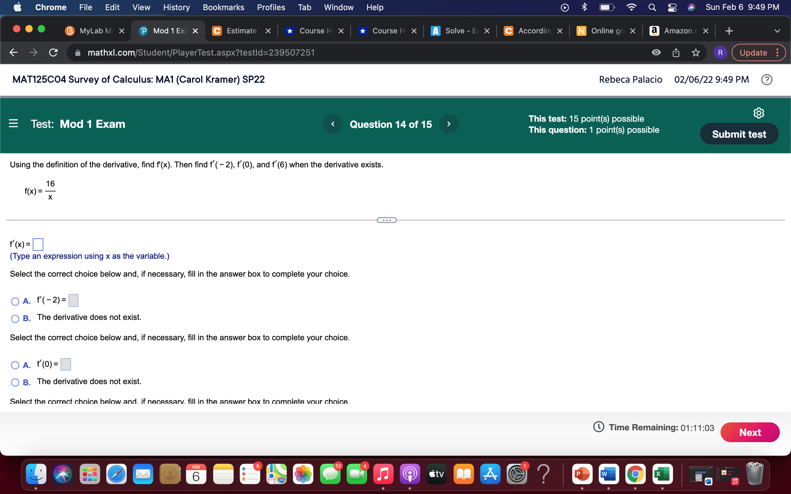Chrome File Edit View History Bookmarks Profiles Tab Window Help Q