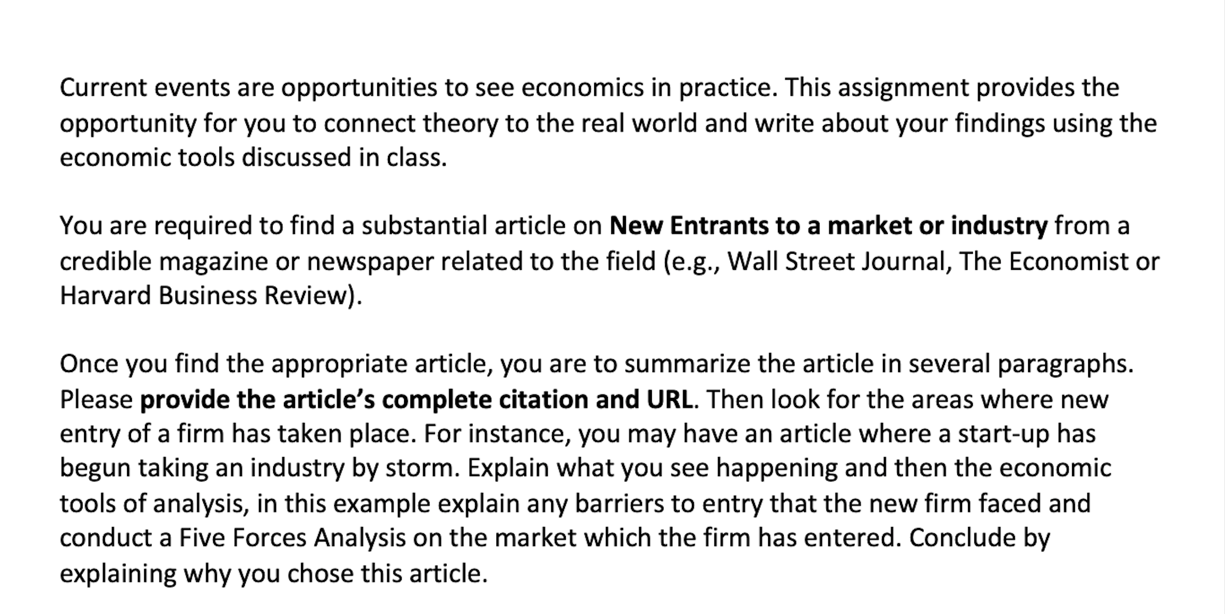 Please make sure you provide 2+ graphs to support your article. Current