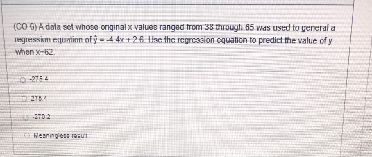 the value of the coefficient of determination? -0.345 -0.294 0.345 0.294(CO 6)