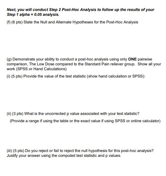 to evaluate the effectiveness of a new pain reliever. A total of
